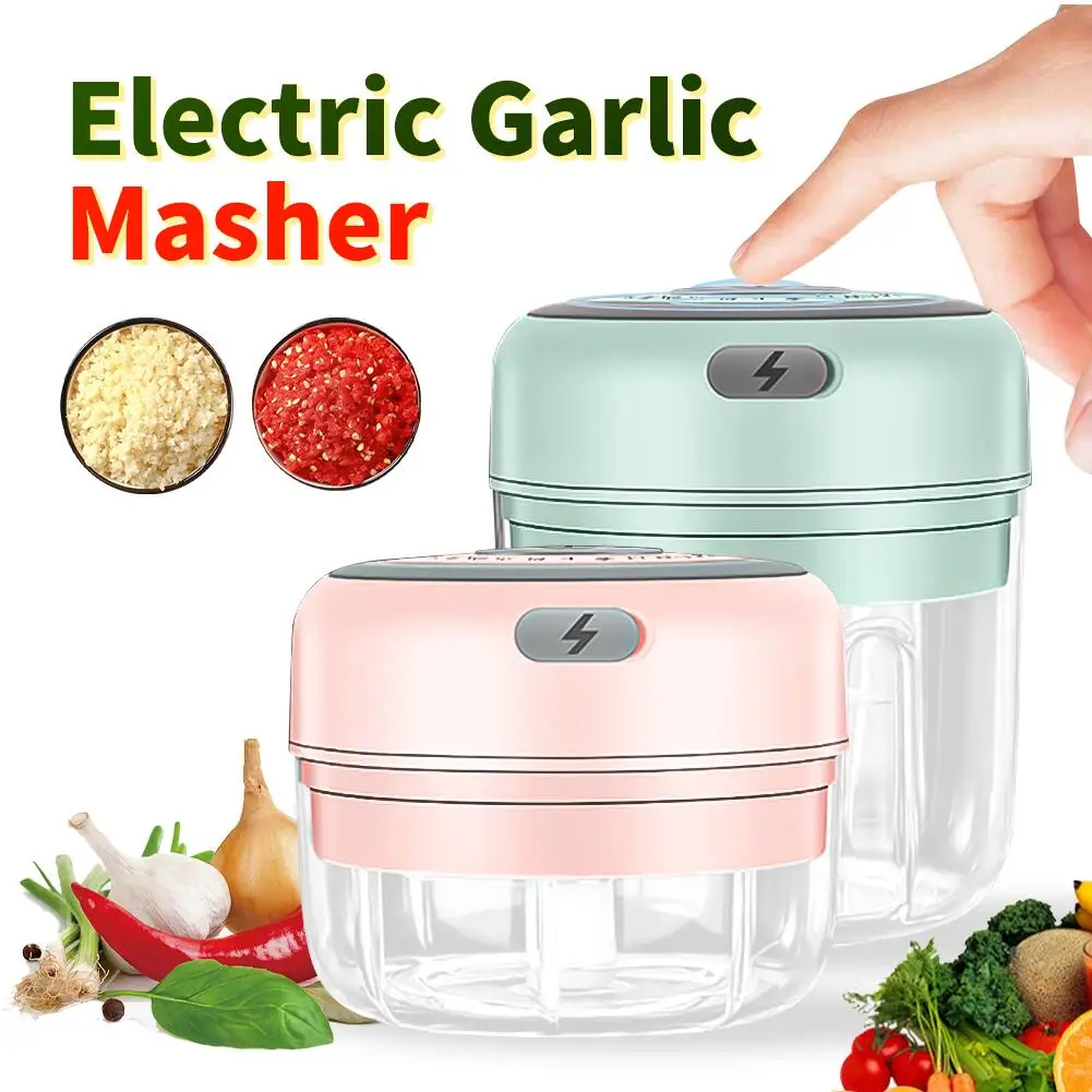 Meijuner Electric Garlic Masher Mini Crusher Wireless Mincer USB