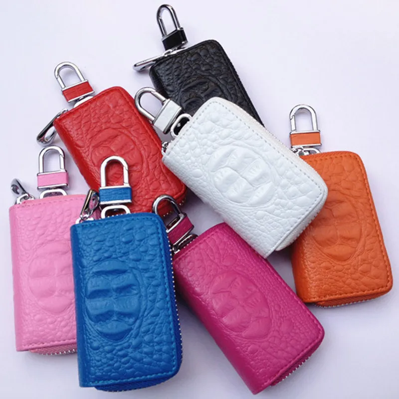 

Hot Sale Fashion Leather Car Key Bag Unisex Cartoon Colorful Home Office Car Key Case Cover