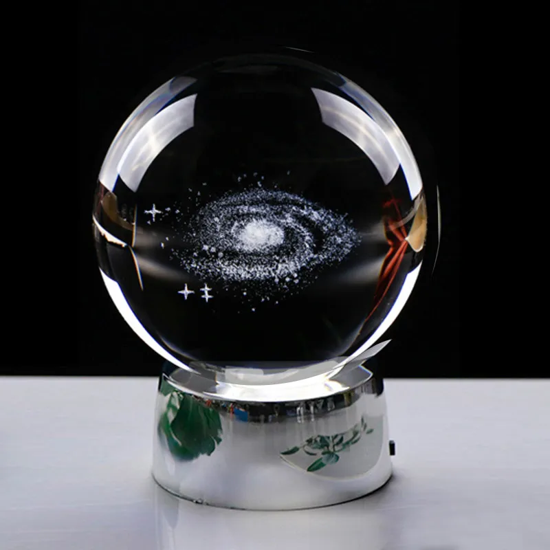6/8 см, 3D лазерная гравировка, четыре листа клевера, хрустальный шар, миниатюрный стеклянный шар, кристалл, ремесло, домашний декор, счастливый шар, украшение, подарок