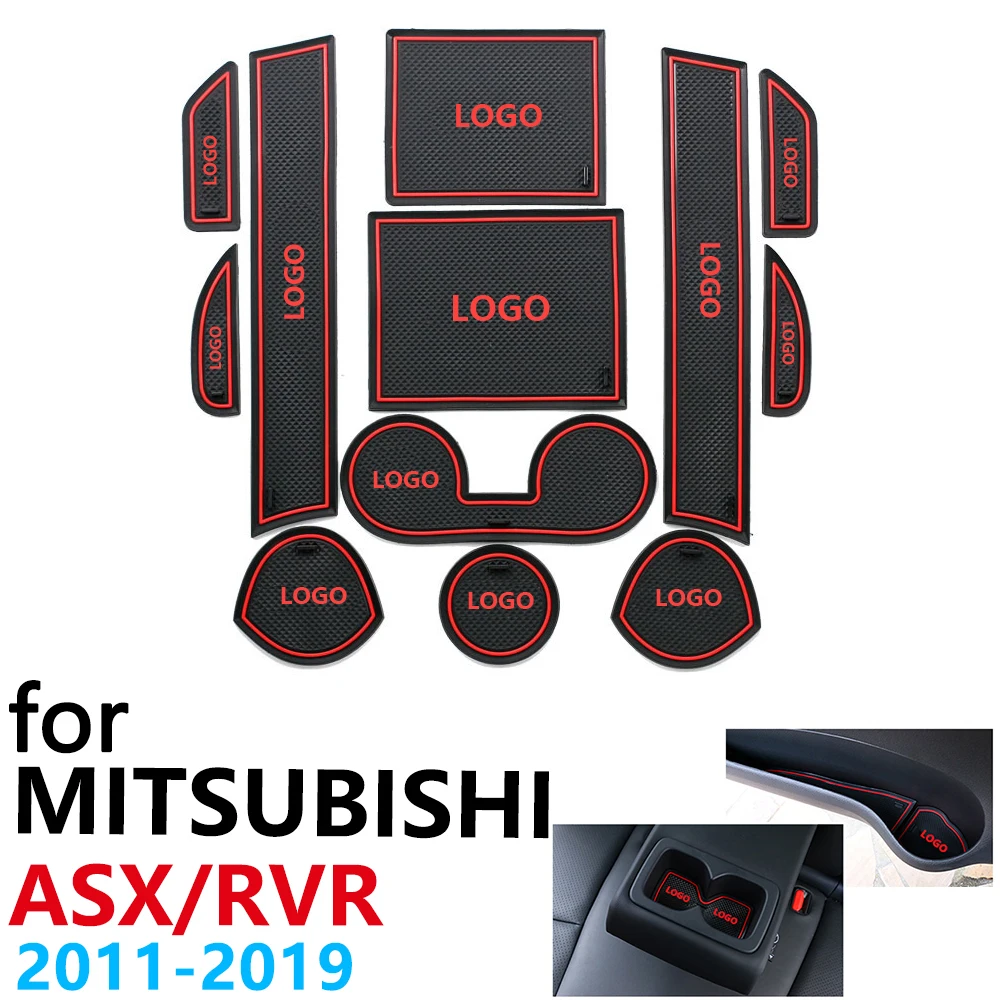 Противоскользящая резиновая подушка для чашки дверной паз коврик Mitsubishi ASX RVR