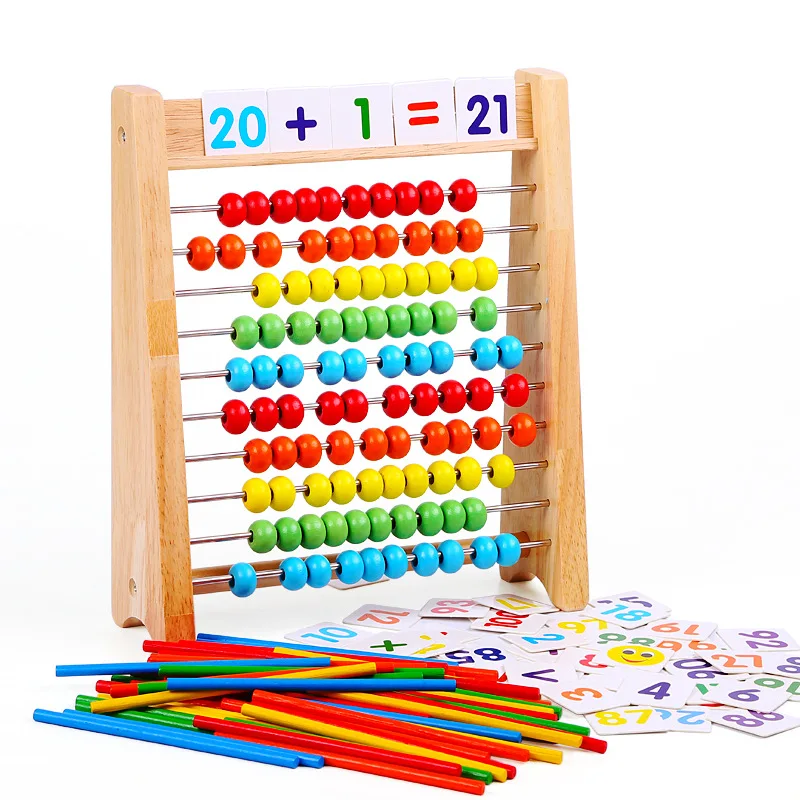 

Factory Sales Calculation Frame Young STUDENT'S Counter Mathematics Arithmetic Rods Children Abacus Arithmetic Teaching Aids Ear