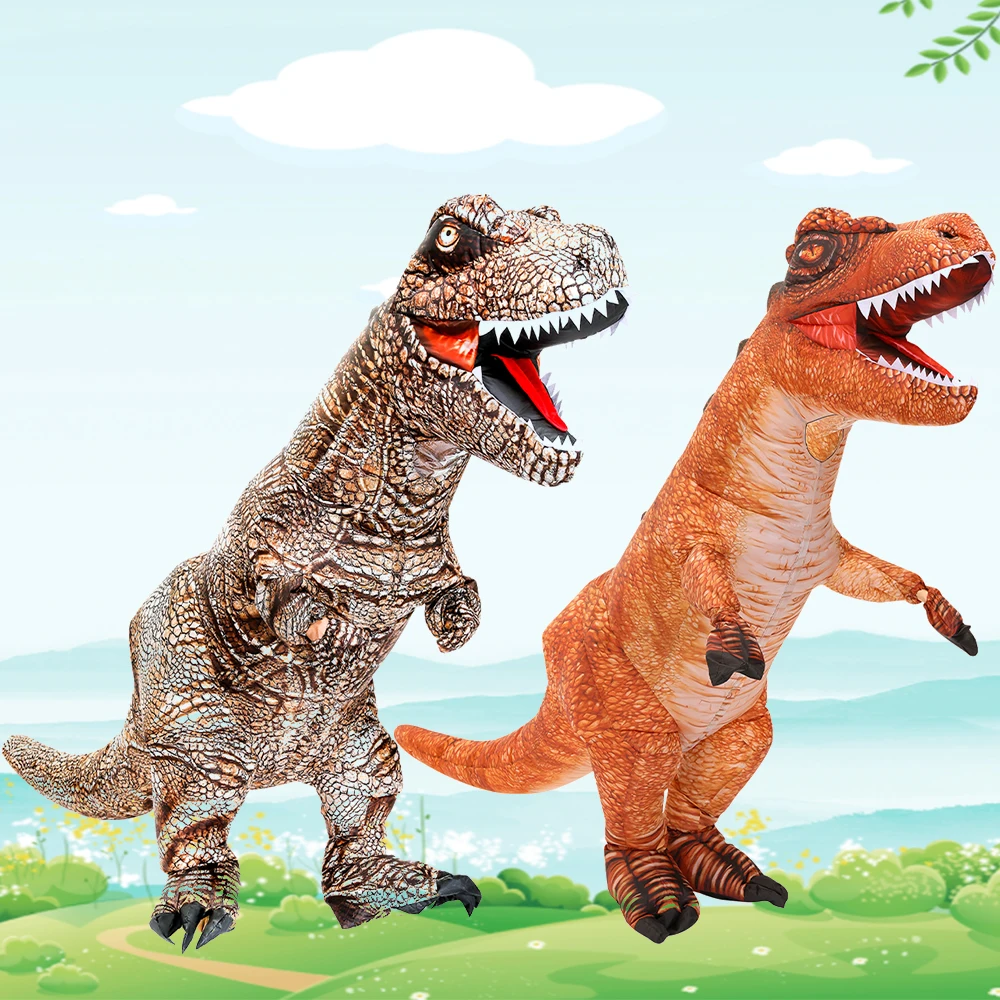 

Cosplay Simulation Tyrannosaurus Inflatable Cosplay Costume Adult T-rex Disfraz Funny Halloween Role Play Party Clothing
