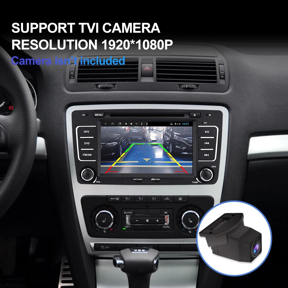 Isudar H53 Android автомобильное радио мультимедиа 2 Din для VW/Volkswagen/Passat/Golf/Skoda Восьмиядерный ram 4 игровой ноутбук плеер DSP DVR камера FM