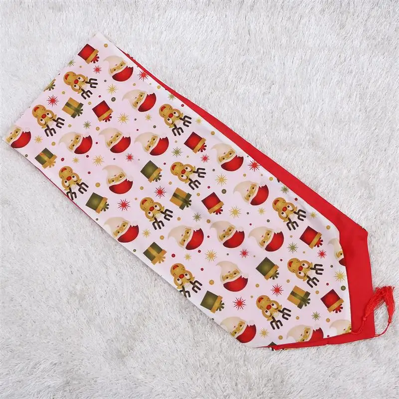 Santa Pattern Tablecloth Christmas Table Cover Creative Table Decoration
