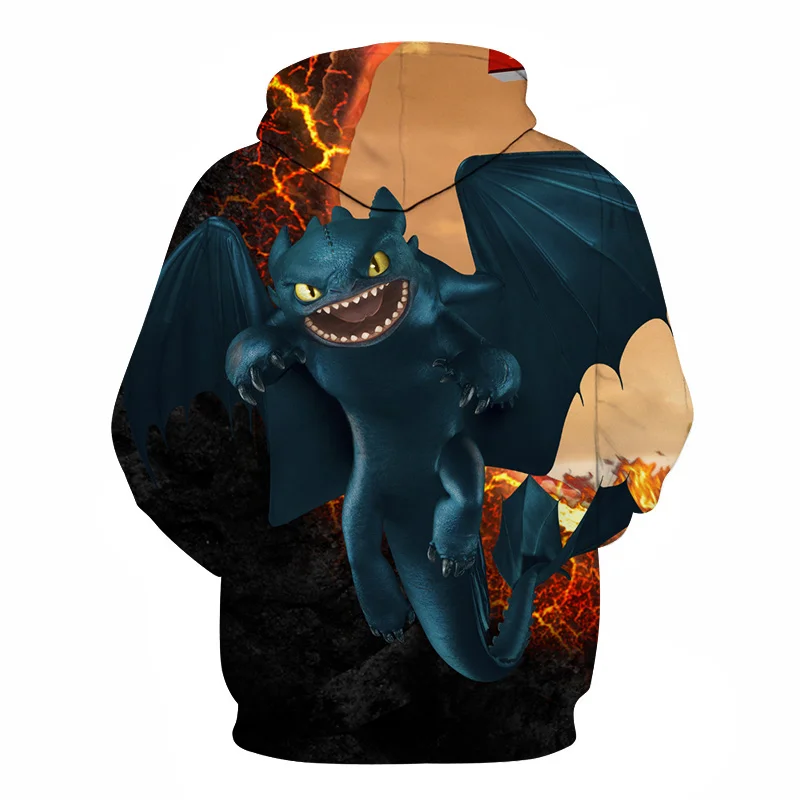 Cloudstyle Movie How To Train The Dragon Hoodies мужские толстовки в стиле хип-хоп с 3D принтом, беззубики, пуловеры, забавные худи унисекс