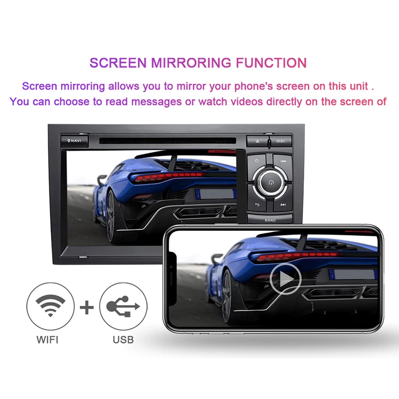 Best Car Multimedia DVD 2Din Android 9.0 Autoradio for Audi A4 B6 B7 S4 B7 B6 RS42002-2008 RS4 B7 SEAT Exeo 2008-2012 GPS Navigation 4