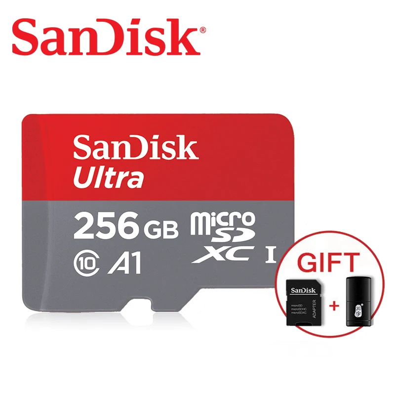 SanDisk 32G Micro SD карта 32 Гб 64 Гб класс 10 128 г/64 г SDXC 400 г/256 ГБ SDHC TF карта памяти Поддержка официальной проверки