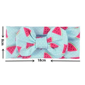 

Kids Newborn Girls Baby Fruit Headband Hair Band Bow Accessories Headwears Brand New Big Bow Accessories Baby Gifts for 0-2Y Пов