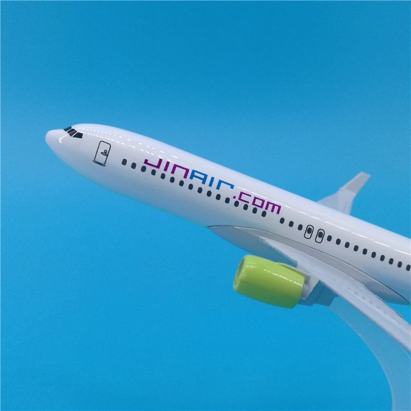 1/400 масштаб 16 см Boeing B737 Jin Air Airline самолет авиационная модель игрушки самолет литой под давлением пластиковый сплав самолет подарки для детей