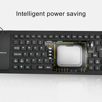 

Silicone Mini Gaming Keyboard Flexible Water Resistant Portable USB Keyboard for Tablet Computer Laptop PC