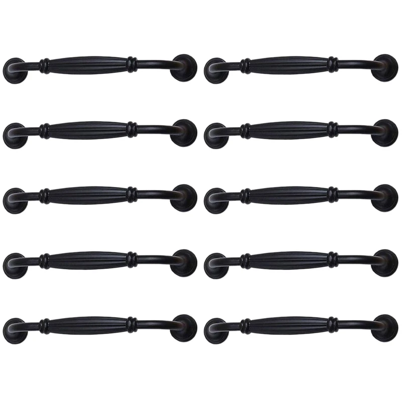 

10Pcs Hole Spacing 128mm Kitchen Cabinet Door Handles Drawer Furniture Bedroom Pull