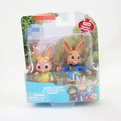 Высокое качество 1 коробка мультфильм кролик Питер аниме шарнир куклы. 6-10 см Питер Лилия Бенджамин Дети Прекрасная игрушка для животных d12
