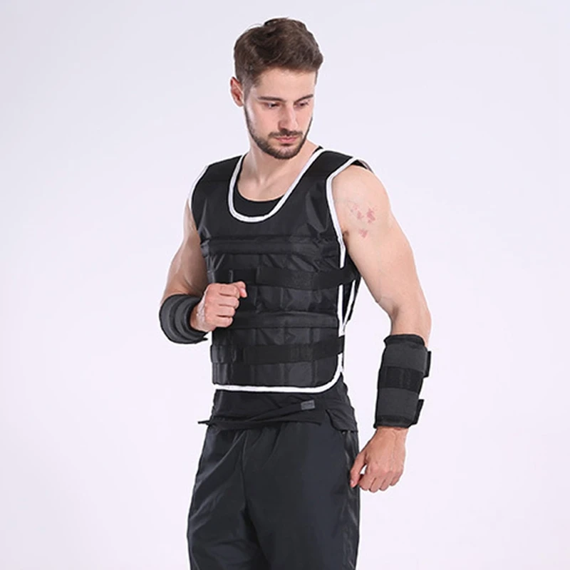 Вес загрузки ed жилет куртка вес нагрузки жилет тренировки бокса оборудование для фитнеса для бега тренировочный жилет