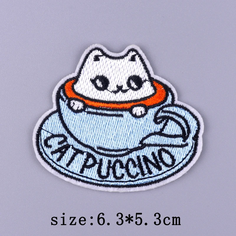 Cartoon Animal Patch Iron On Embroidered Patches For Clothing Thermoadhesive Patches On Clothes Food Patch For Clothes Stickers