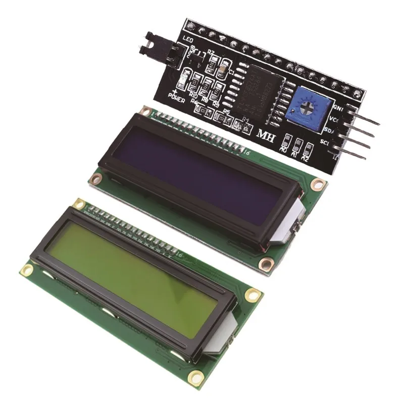 1 Pz/Lotto Modulo Lcd Blu Verde Schermo Iic/I2C 1602 Per Arduino 1602 Lcd For Uno R3 Mega2560 Lcd1602