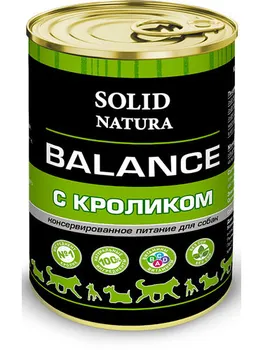 

Solid Natura balance rabbit for dogs 0,34 kg 15 PCs