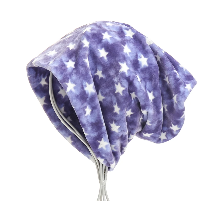 Зимний шарф, Женский кашемировый снуд, шарфы для шеи, Шапка-бини, дизайнерская шапка с принтом, меховая теплая шапка, набор мужских уличных шарфов - Цвет: 6-2