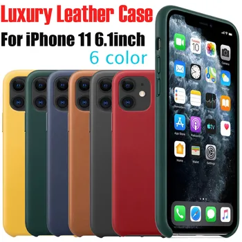 

5 Pcs Original Ultra-Thin Leather Case Cover for Iphone 11 Pro Max Phone Case for IPhone 11 Pro Max Cover Protective Shell
