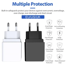 18 Вт USB Адаптивное настенное зарядное устройство телефон зарядное устройство 3,0 Быстрый PD зарядный адаптер