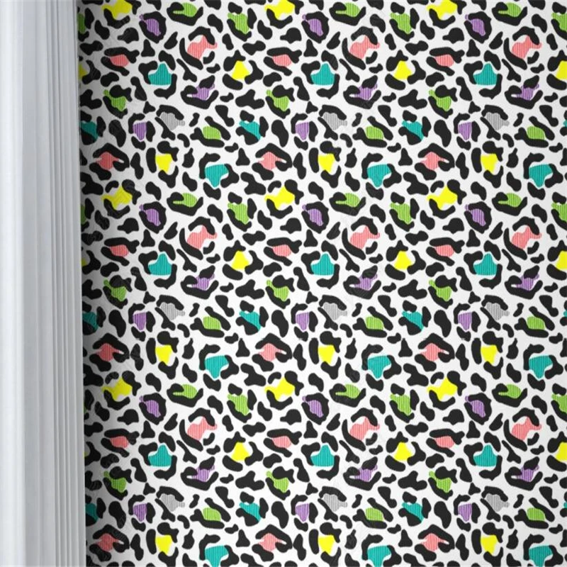 3d leopard wallpaper para sala de estar 01
