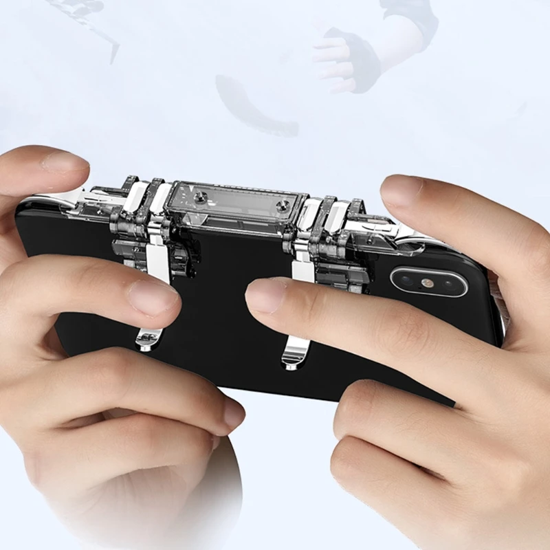 Trigger Di Gioco Mobile Per Smartphone In Metallo Per Trigger Del Controller Del Pulsante Di Mira Del Fuoco Del Gamepad Mobile