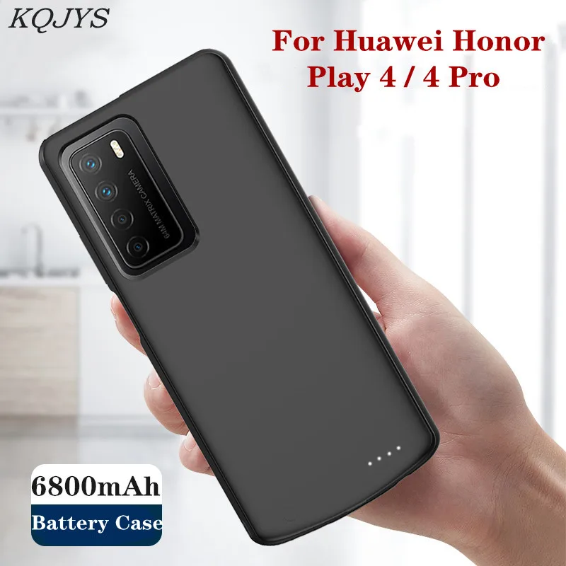 

KQJYS Portable Power Bank Battery Charger Case For Huawei Honor Play 4 Pro Battery Case External Charging Cover For Honor Play 4