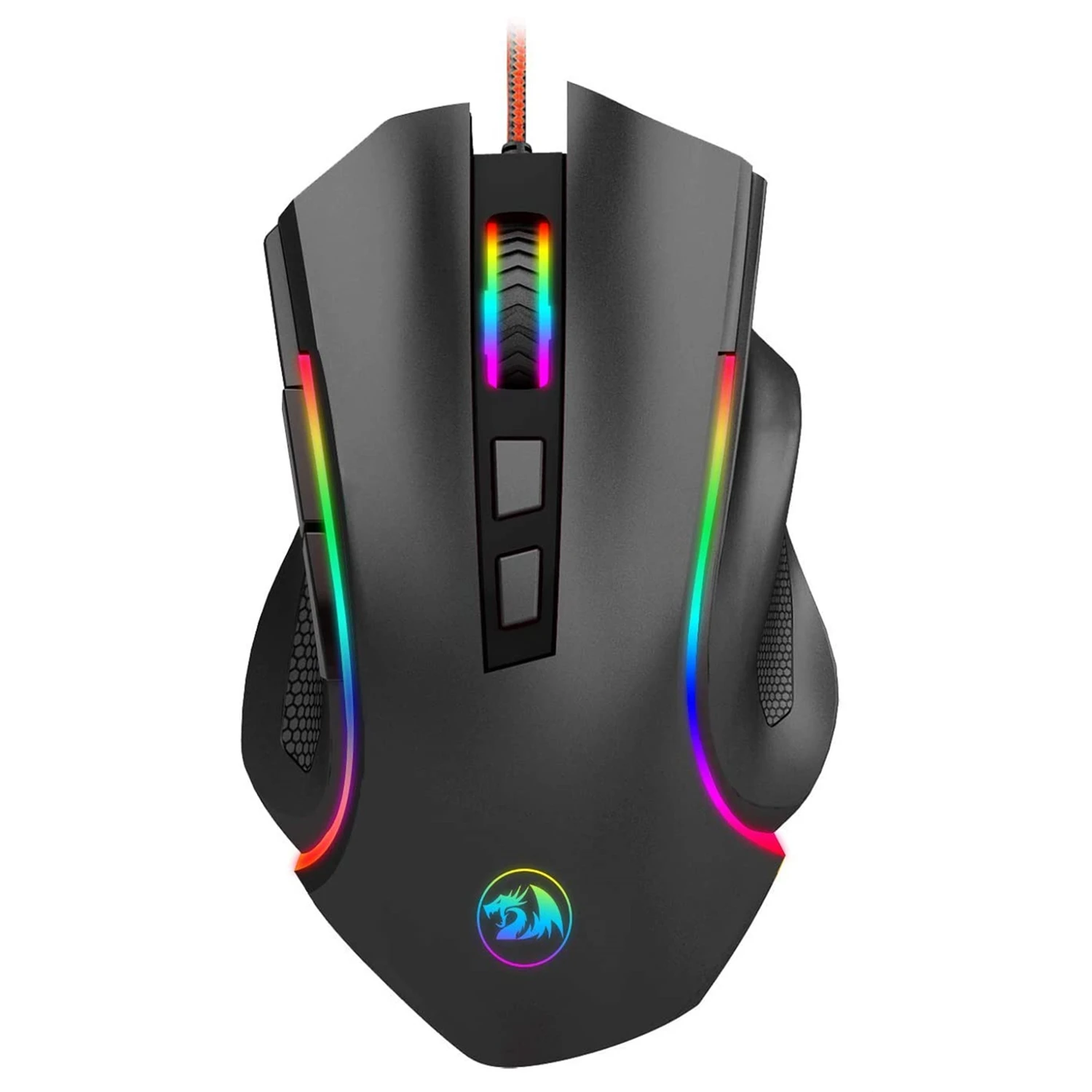 

Redragon M607 RGB Wired Gaming Mouse Ergonomic Mouse Programmable with 7 Backlight Modes up to 7200 DPI for Windows PC Gamers