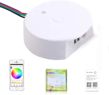 

DC12V 24V LED Strip Light Bluetooth Controller for RGB RGBW Light Strip Magic UFO Smartphone APP Controller with Multi Function
