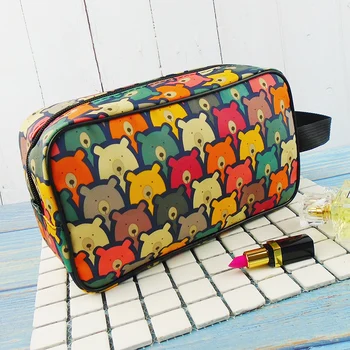 

High Capacity Cute Women Storage Bag Cartoon Portable Travel Makeup Bag Waterproof Rangement Vetement Korea Household MM60SNB