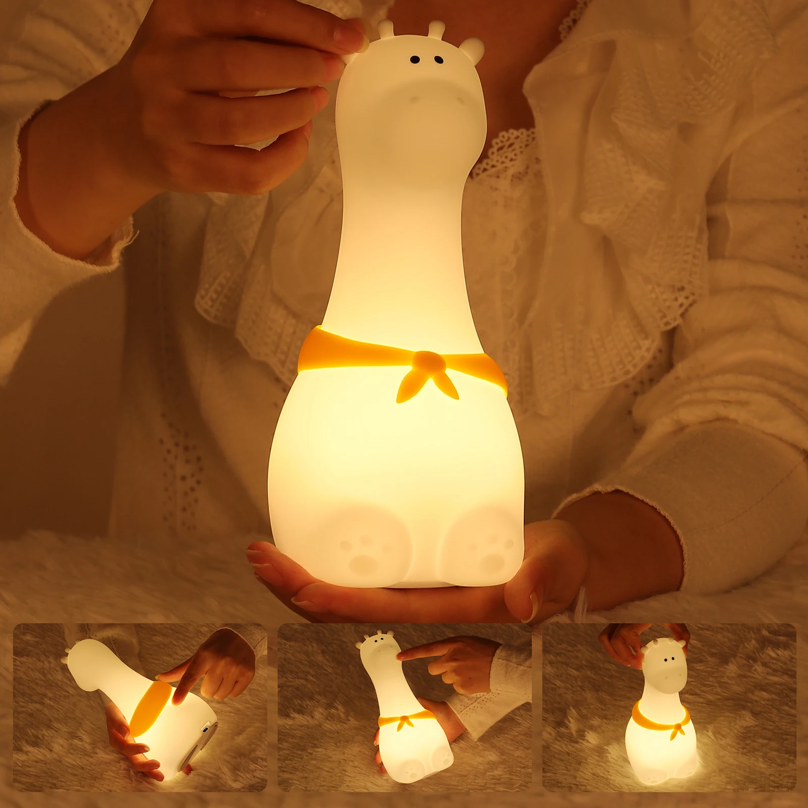 star night light LED Night Light Luz Nocturna Infantil Nachtlampje Voor Kinderen Bedroom Lamp Touch Sensor Room Decor Cute Gift for Kids Children star night light