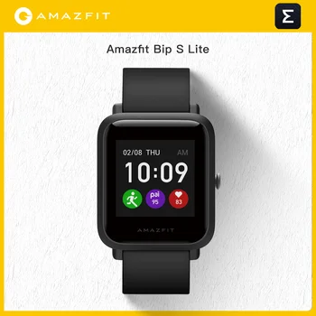 Amazfit Bip S Lite 스마트 워치, 30 일 배터리 수명, 음악 제어, 샤오미 시계, 안드로이드 iOS 휴대폰용
