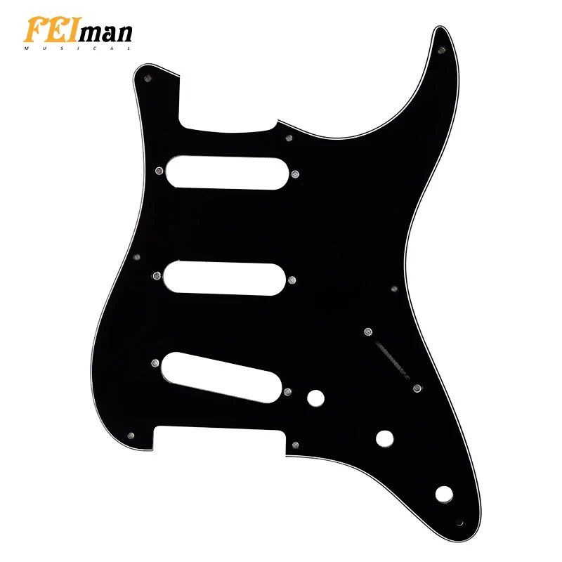 Детали для гитары Pleroo с 8 винтовыми отверстиями SSS Pickguard крыла Vintera или