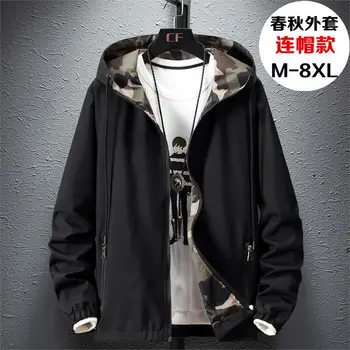 

Novel ideas 2019 Fashion jacket men Spring/Autumn Solid Male outside jacket coat Plus size M-7XL Casual Jaqueta Masculina
