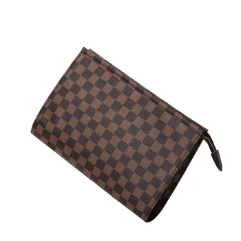 

2020 new personality fashion envelope lady bag Mens Money Bag luxury plaid clutch, high volume clutch Leather Wallet