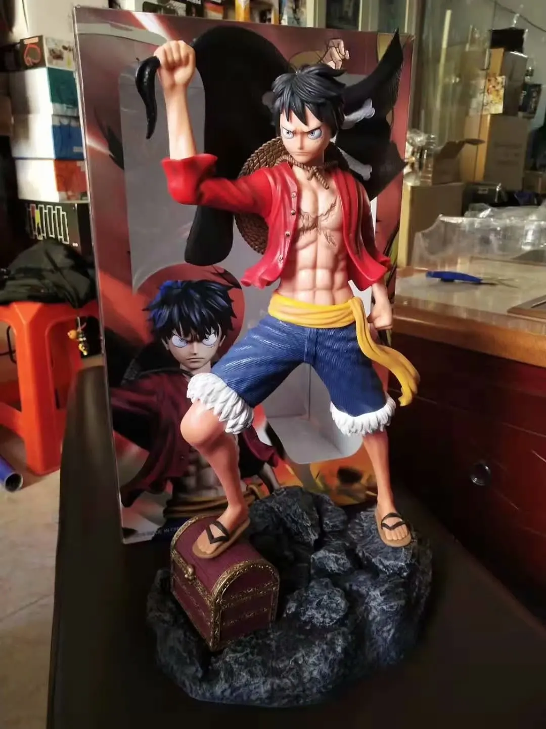 Цельная фигурка GK негабаритная Обезьяна D Luffy 1/4 аниме ПВХ 60 см коллекция модель