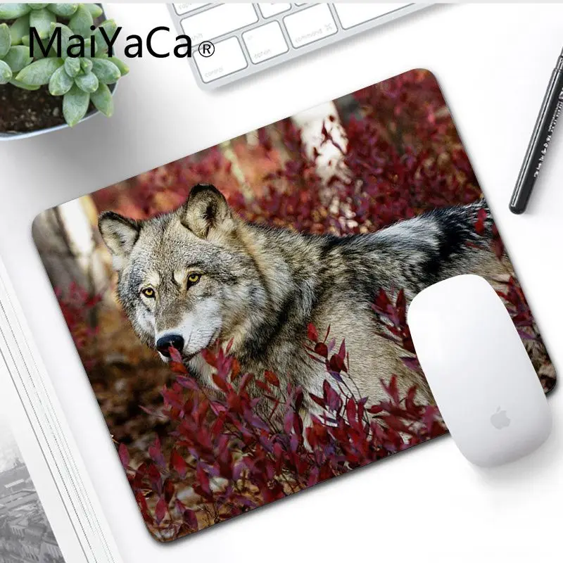 No LockEdge 25x29cm MaiYaCa нескользящий ПК волк прочный резиновый коврик для мыши подставка для ноутбука игровой шкафчик мыши коврик для мыши игровой коврик для мыши - Цвет: No LockEdge 25x29cm