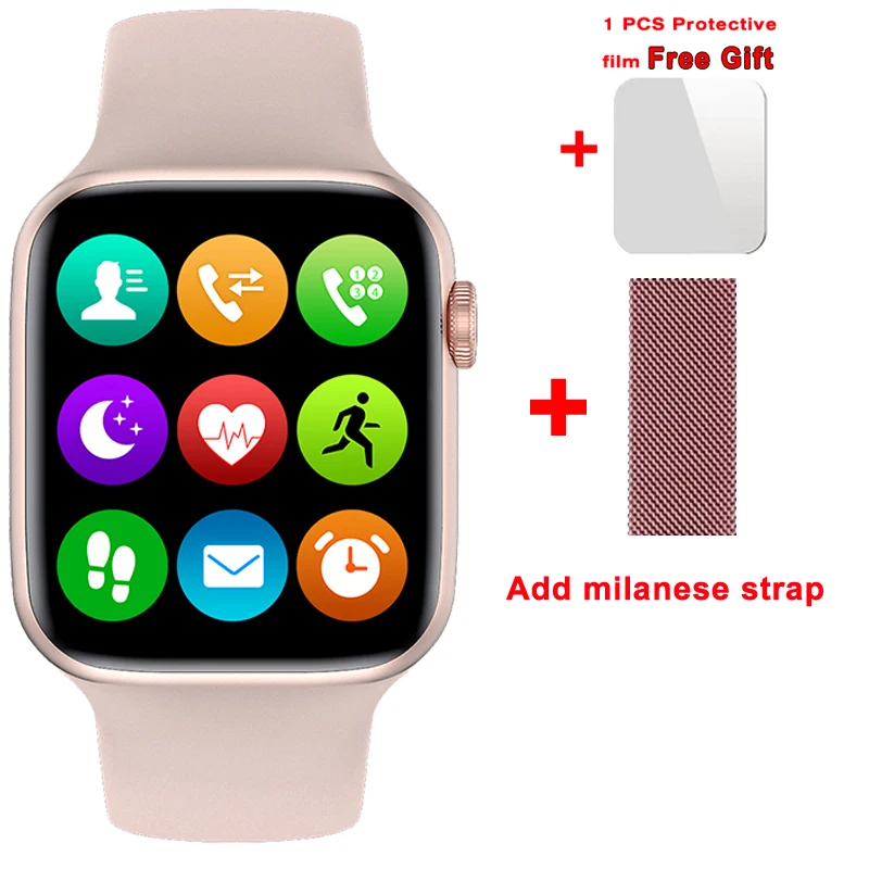 EnohpLX Original W27 Pro W17 Pro Full Screen Smart Watch 44MM Men W27 Smartwatch With Password Split IWO 16 PK DT7 plus X8 Max 