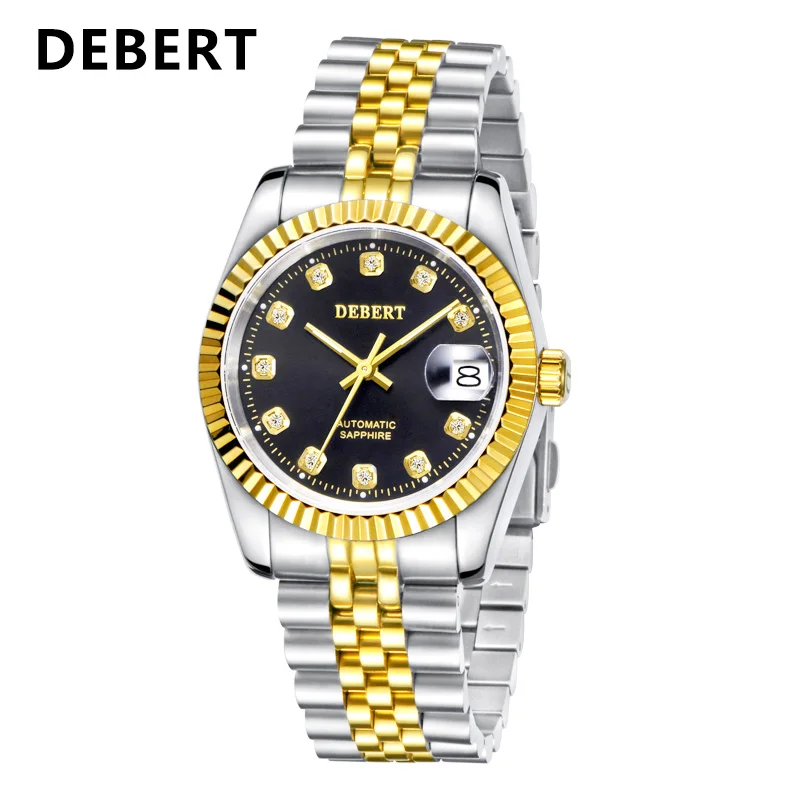 2 Oyster Datejust механические 36 мм автоматические Miyota 9015 классические винтажные мужские часы вечная Дата Бриллиантовый циферблат наручные часы - Цвет: 2