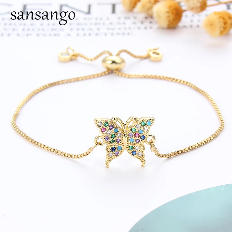 

Adjustable Bracelets With Sparkling Like Crystal Zircon Bolo Bracelets For Women Wedding Bridesmaid Jewelry Gift