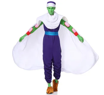 

Anime Dragon Ball Z Piccolo Cosplay Costume Dragon Ball Piccolo Jumpsuits uniform cosplay halloween Adult men costumes