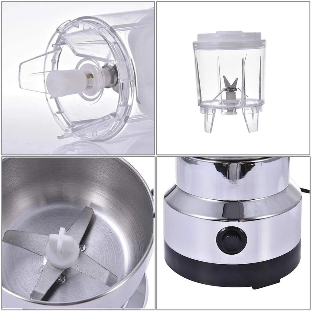 Biolomix Moulin à Céréales Électrique 2000G - Broyeur Multifonction Portable Pour Café, Grains Et Aliments Secs Avec Minuterie