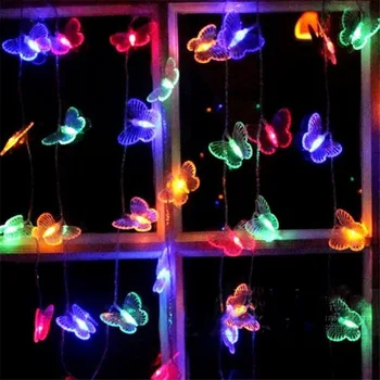

LED Lights Decoration 10M String Light 100LEDs Fairy Butterfly Lights Decorative Lighting For Room Window Patio Garden Christmas
