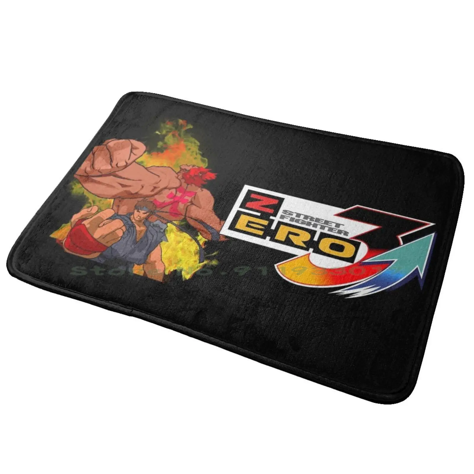 Коврик для входной двери Ryu Akuma Evil Alpha коврик ванной Geeky Nerdy Gouki с огнем и злом