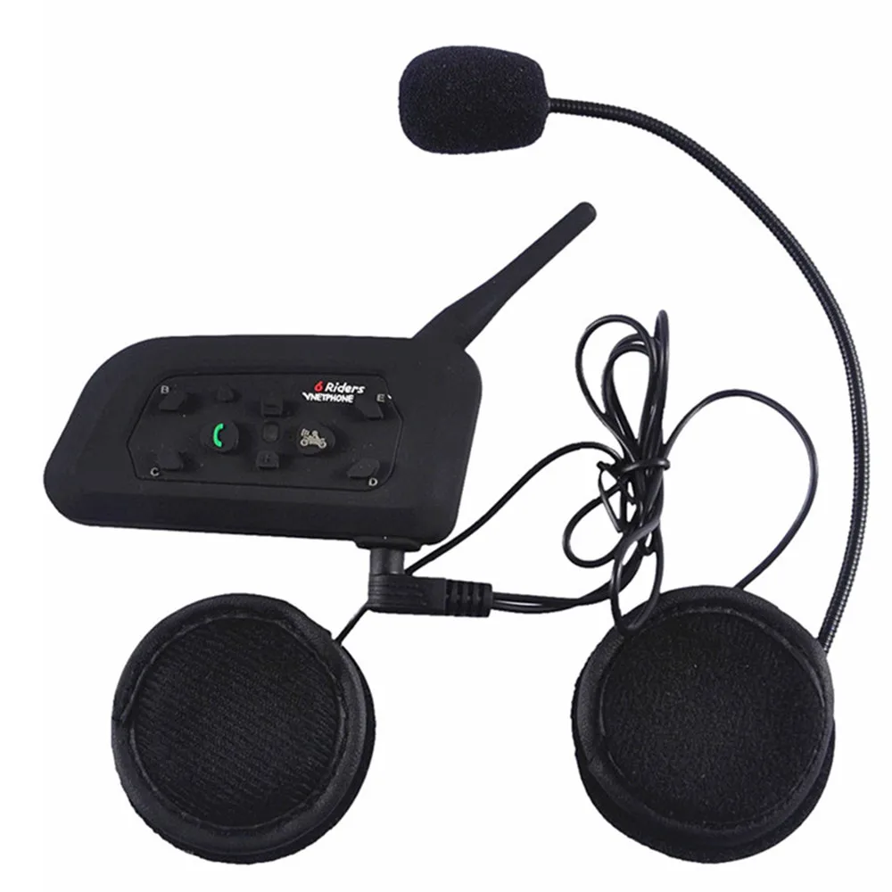 Intercomunicador Pro motocicleta 1200m casco inalámbrico Bluetooth Intercomunicador para 6 corredor