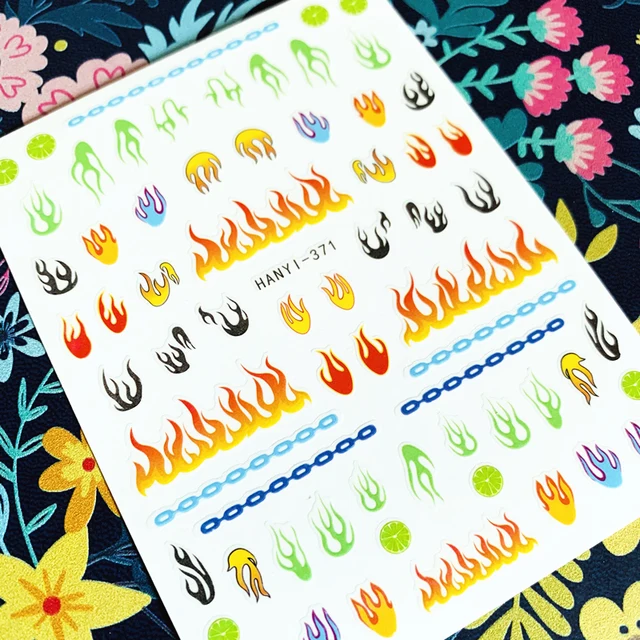 3D 자체 접착 다목적 네일 스티커