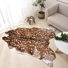 Модный популярный ковер из искусственной кожи с принтом оленя