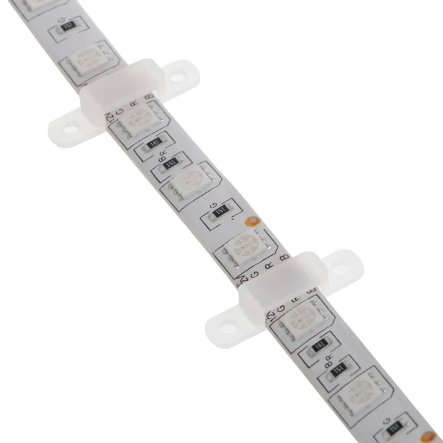 10pcs-Silicone-Fixer-Clips-Bracket-Holders-for-5050-LED-Strip-10mm-8mm-2835-3528-wholesale-Plastic