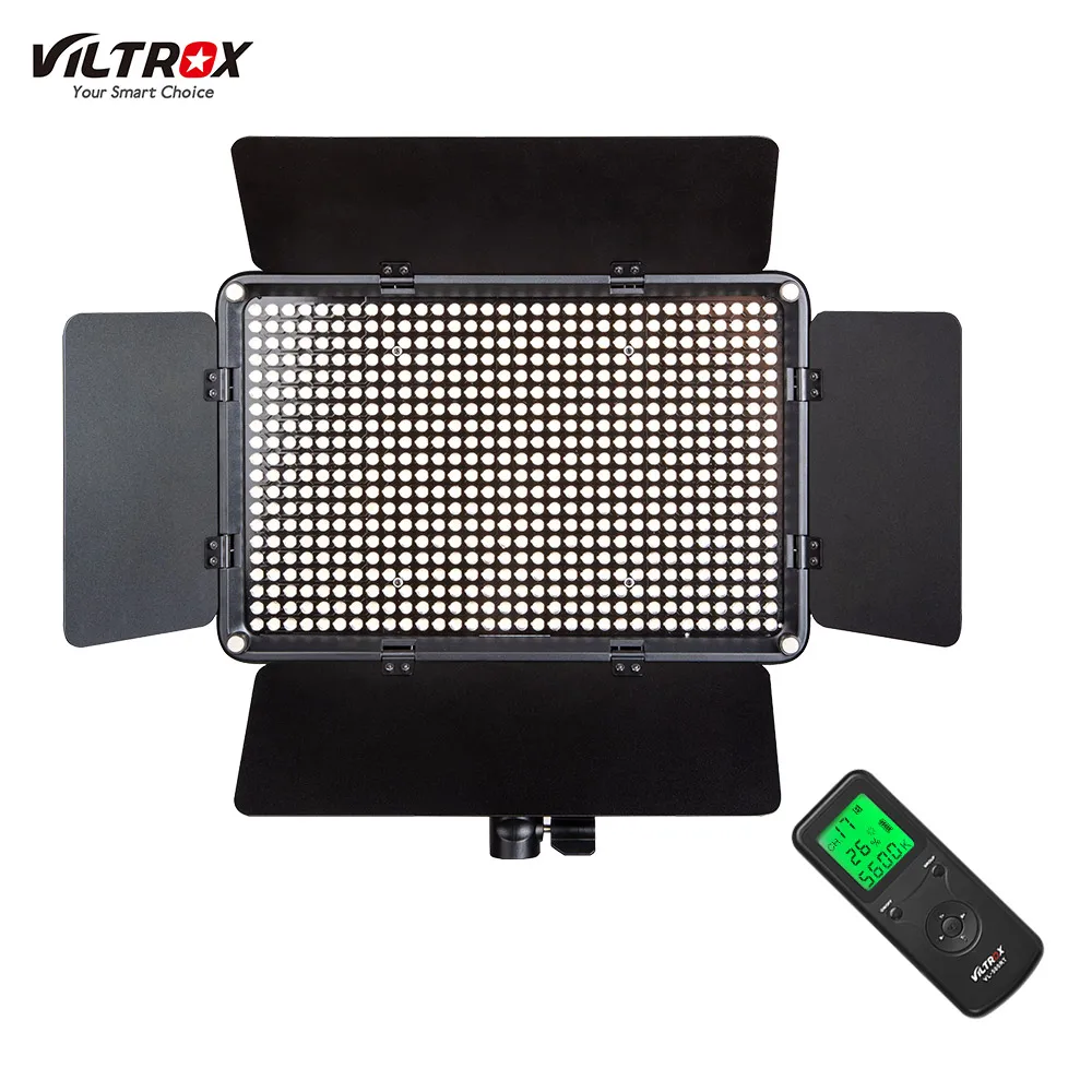 Viltrox VL-D640T 3300 K-5600 K CRI 95+ профессиональный ультратонкий двухцветный светодиодный светильник с регулируемой яркостью и пультом дистанционного управления