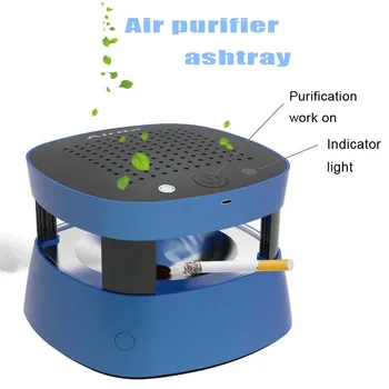

Multifunctional Ashtray USB Rechargeable Smokeless Cigarette Lighter with Air Purifier for Home Office Decor Smoking Accessories