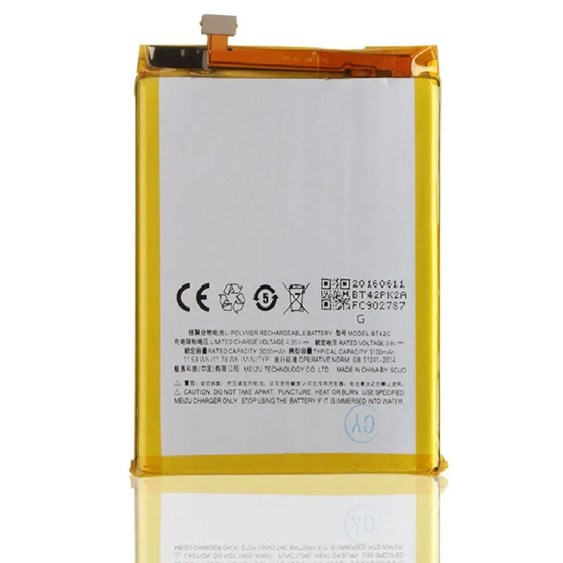 Original-Backup-for-Meilan-note-2-BT42C-Battery-3100-mAh-Smart-Mobile-Phone-for-Meilan-note